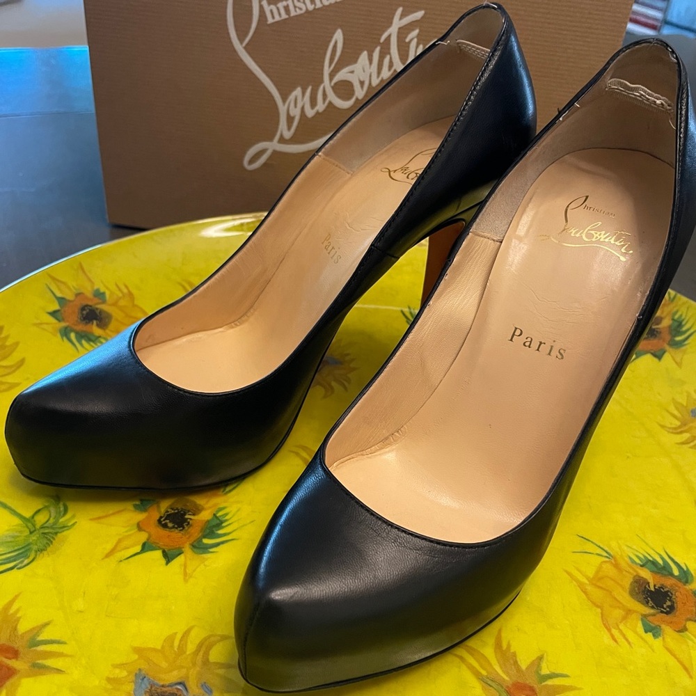 Christian Louboutin Rolando Black Heels 37.5